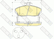 6132671 Sada brzdových destiček, kotoučová brzda GIRLING