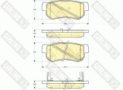 6132829 Sada brzdových destiček, kotoučová brzda GIRLING