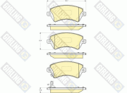 6132881 GIRLING sada brzdových platničiek kotúčovej brzdy 6132881 GIRLING