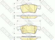 6132922 Sada brzdových destiček, kotoučová brzda GIRLING