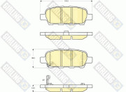 6132949 Sada brzdových destiček, kotoučová brzda GIRLING