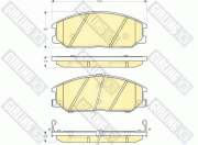 6132979 GIRLING sada brzdových platničiek kotúčovej brzdy 6132979 GIRLING