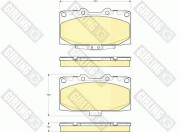 6133079 Sada brzdových destiček, kotoučová brzda GIRLING