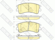 6133109 Sada brzdových destiček, kotoučová brzda GIRLING
