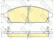 6133129 Sada brzdových destiček, kotoučová brzda GIRLING