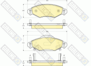 6133244 GIRLING sada brzdových platničiek kotúčovej brzdy 6133244 GIRLING