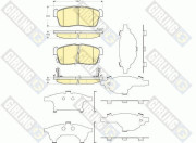 6133599 Sada brzdových destiček, kotoučová brzda GIRLING