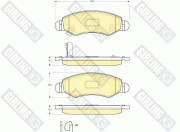 6133634 Sada brzdových destiček, kotoučová brzda GIRLING