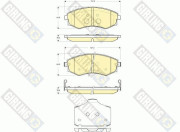 6133659 Sada brzdových destiček, kotoučová brzda GIRLING