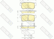 6133669 Sada brzdových destiček, kotoučová brzda GIRLING