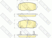 6133699 Sada brzdových destiček, kotoučová brzda GIRLING