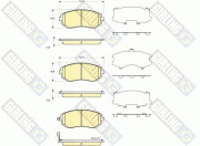 6133719 Sada brzdových destiček, kotoučová brzda GIRLING