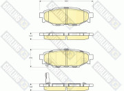 6133739 Sada brzdových destiček, kotoučová brzda GIRLING