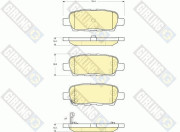 6133939 Sada brzdových destiček, kotoučová brzda GIRLING