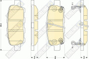 6135079 Sada brzdových destiček, kotoučová brzda GIRLING