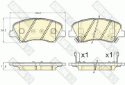 6135485 Sada brzdových destiček, kotoučová brzda GIRLING