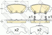 6135937 Sada brzdových destiček, kotoučová brzda GIRLING