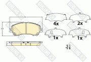 6136226 Sada brzdových destiček, kotoučová brzda GIRLING