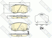 6136266 Sada brzdových destiček, kotoučová brzda GIRLING