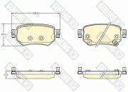 6136327 Sada brzdových destiček, kotoučová brzda GIRLING