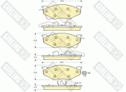 6140085 GIRLING sada brzdových platničiek kotúčovej brzdy 6140085 GIRLING