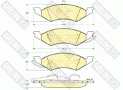 6140115 GIRLING sada brzdových platničiek kotúčovej brzdy 6140115 GIRLING