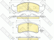 6140549 GIRLING sada brzdových platničiek kotúčovej brzdy 6140549 GIRLING