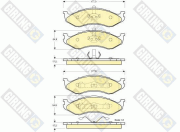 6141045 GIRLING sada brzdových platničiek kotúčovej brzdy 6141045 GIRLING