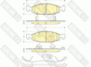 6141205 Sada brzdových destiček, kotoučová brzda GIRLING