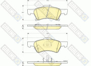 6141292 Sada brzdových destiček, kotoučová brzda GIRLING