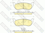 6141325 Sada brzdových destiček, kotoučová brzda GIRLING