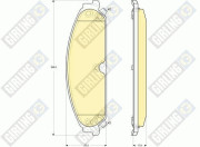 6141349 Sada brzdových destiček, kotoučová brzda GIRLING