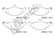 20410 00 704 00 Sada brzdových destiček, kotoučová brzda BRECK