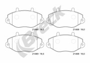 21469 00 701 00 Sada brzdových destiček, kotoučová brzda BRECK