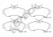 21546 00 701 00 Sada brzdových destiček, kotoučová brzda BRECK