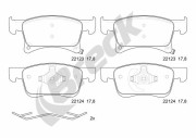 22123 00 702 00 Sada brzdových destiček, kotoučová brzda BRECK