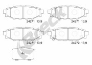 24271 00 702 10 Sada brzdových destiček, kotoučová brzda BRECK