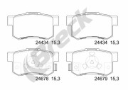 24434 00 704 00 BRECK sada brzdových platničiek kotúčovej brzdy 24434 00 704 00 BRECK