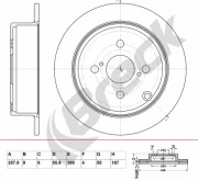 BR 026 SA100 Brzdový kotouč BRECK