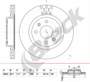 BR 304 VA100 Brzdový kotouč BRECK