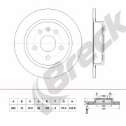BR 063 SA100 Brzdový kotouč BRECK