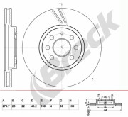 BR 311 VA100 Brzdový kotouč BRECK