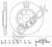 BR 322 VA100 BRECK brzdový kotúč BR 322 VA100 BRECK