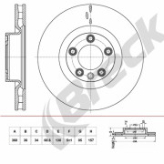 BR 427 VH100 Brzdový kotouč BRECK