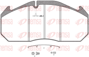 JCA506.30 Sada brzdových destiček, kotoučová brzda HEAVY DUTY KAWE