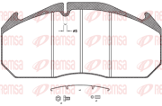 JCA506.31 Sada brzdových destiček, kotoučová brzda HEAVY DUTY KAWE