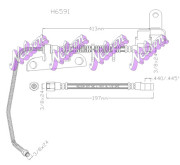 H6591 Brzdová hadice KAWE