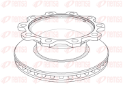 NCA1081.20 Brzdový kotouč HEAVY DUTY KAWE