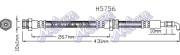 H5756 KAWE brzdová hadica H5756 KAWE