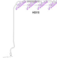 H6918 Brzdová hadice KAWE
